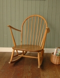 ビンテージのアーコールチェア、シンプルなラウンジロッキングチェア
