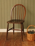 茶色の北欧スタイルの椅子、アンティーク アーコール フープバックチェア （６本・まっすぐ・タグ有り）