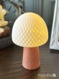 北欧風のおしゃれなセラミックライト、キノコの形が可愛いミニランタン照明