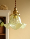 1920年代のアンティーク シェード ペンダントライト（器具セット付き）