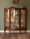 1930年代のアンティーク ガラスキャビネット
