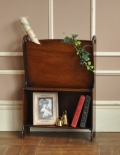 英国のシンプルなアンティーク家具、木製のマガジンラック