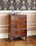 マホガニー材のアンティーク家具、英国のおしゃれなチェスト