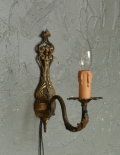 アンティークの壁付け照明、1灯タイプのウォールブラケット（Ｅ17シャンデリア電球付）