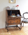 コンパクトなビューロー（デスク）、イギリス入荷のアンティーク家具