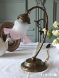 イタリアから届いた真鍮製のテーブルランプ、おしゃれな照明器具（Ｅ17電球付）