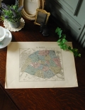 1940年代のアンティーク 地図（パリ）