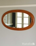 イギリスで見つけた北欧スタイルのおしゃれなミラー、オーバル型のビンテージミラー