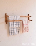 イギリスのアンティーク雑貨、バンブーのタオルレイル（タオルハンガー）