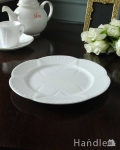 英国シェリー窯のDaintyWhiteシリーズ、アンティークプレート（21cm）