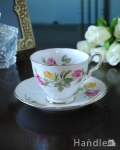 ロイヤルスタッフォードの薔薇がエレガントなアンティークカップ＆ソーサー