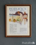 Horlicks（ホーリックス）のアンティークアートフレーム（ポスター）