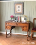 クラシックなアンティーク家具、かっこいい英国のライティングデスク（机）