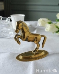 イギリスから到着した真鍮製のアンティーク雑貨、馬のオブジェ（ホース）