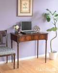 デスクに使えるアンティーク家具、引き出し付きのホールテーブル（デスク）
