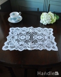 フランスで見つけた華やかなアンティークドイリーレース（レクタングル）
