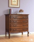 アンティーク家具のチェスト、優雅な猫脚のフレンチチェスト（ドロワー）