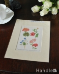英国から届いたビンテージ雑貨、いろんな植物が描かれたボタニカルプリント