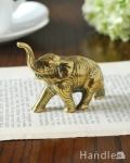 イギリス輸入アンティークの真鍮製雑貨、ゾウのオブジェ