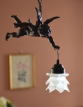 アンティーク風エンジェルペンダントランプ（ホワイト）