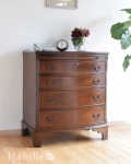 トレー付きのチェストオブドロワーズ、たっぷり収納できるアンティーク英国家具