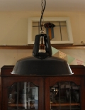 1940年代のアンティーク ホーローペンダントライト（器具セット付き）