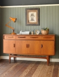 北欧デザインG-PLANのヴィンテージ家具、フレスコシリーズのサイドボード