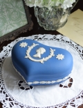 1952-1977　ウェッジウッドハートボックス、シルバージュビリーのアンティーク（Wedgwood） 