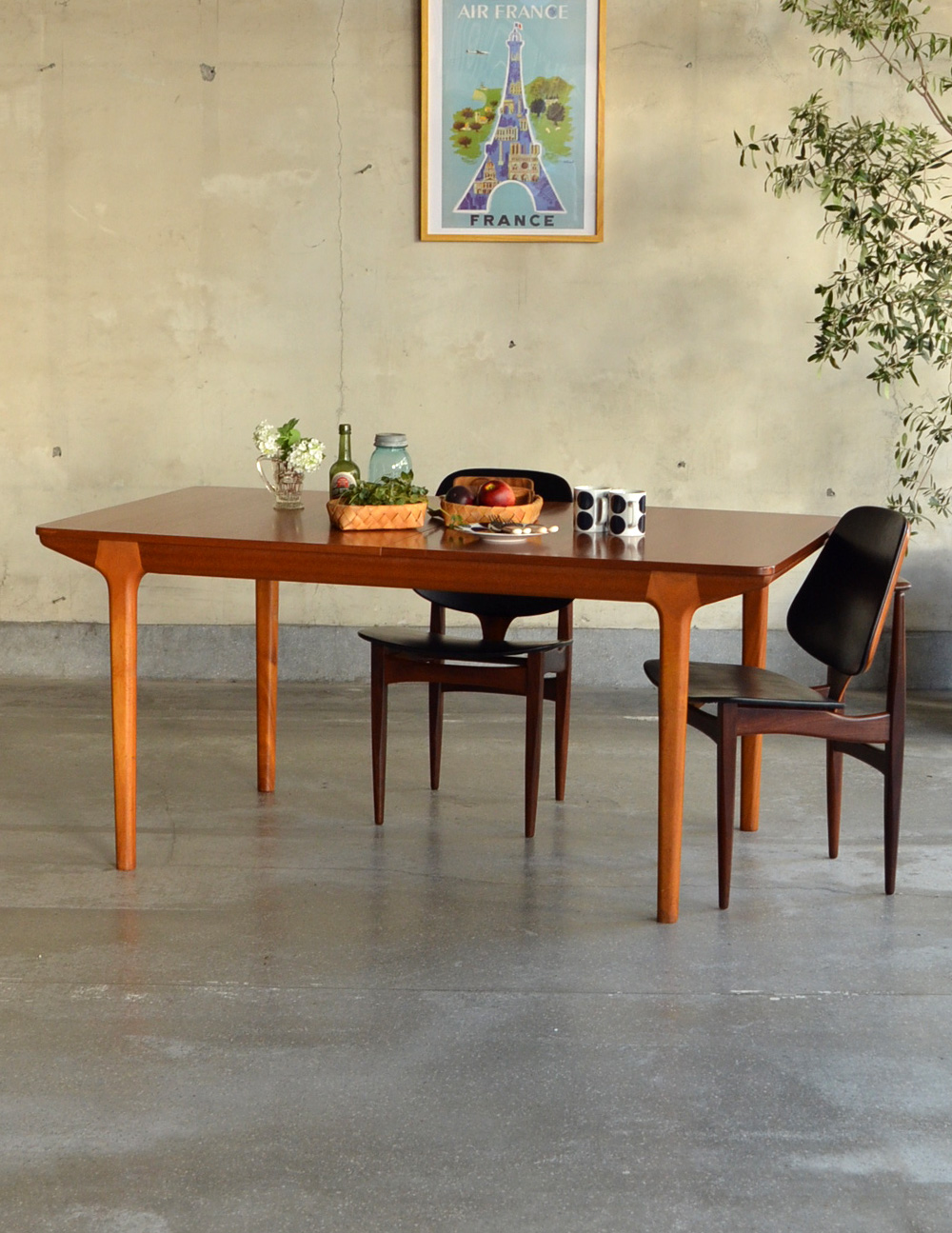 マッキントッシュ社のヴィンテージ家具、伸張式のダイニングテーブル (x-559-f)