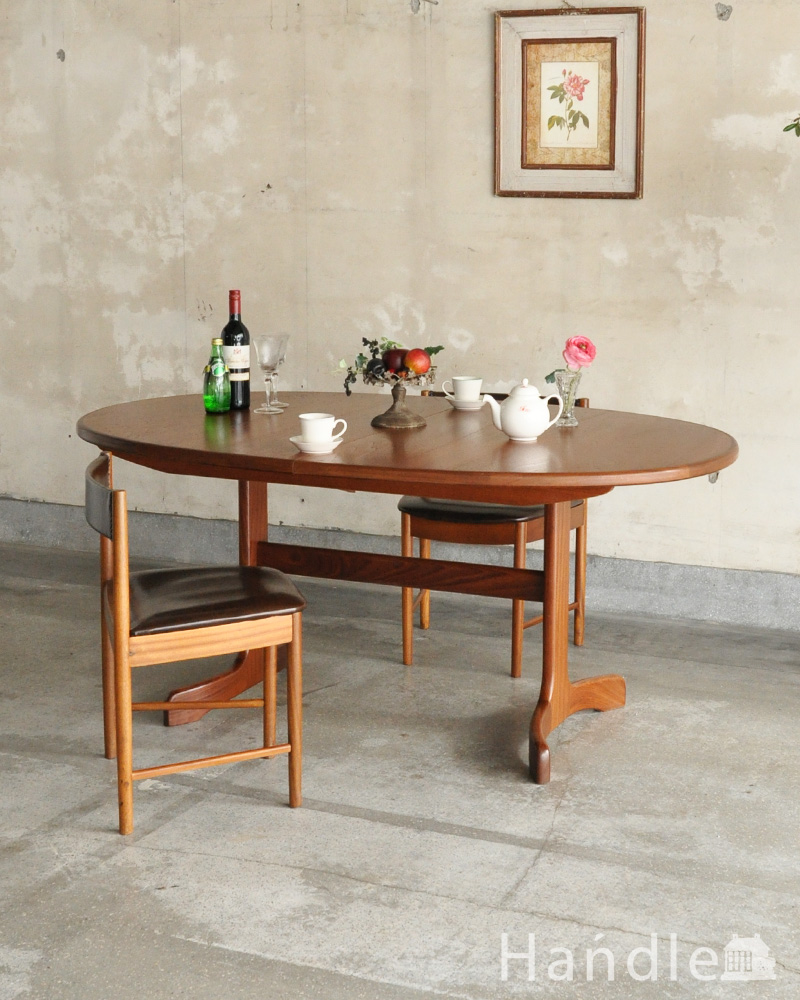 G-planデザインのダイニングテーブル、アンティークの北欧家具 (x-929-f)