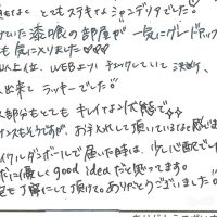 ガラスパーツのシャンデリア