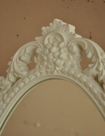 q-335-f アンティークスタンドミラー（姿見）の装飾