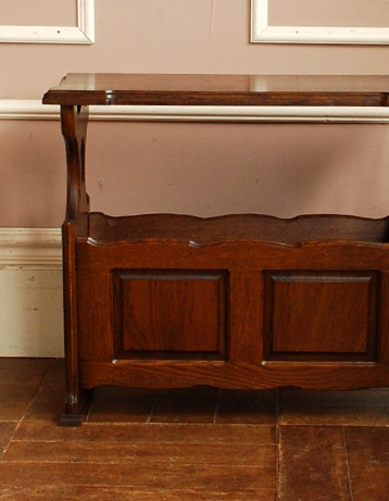 フランスのアンティーク収納グッズ、おしゃれなマガジンラック(j