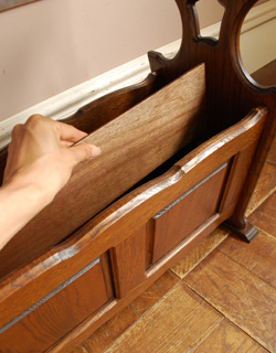 フランス製ヴィンテージ マガジンラック サイドテーブルに使えるマガジンラック、フランスから届いた