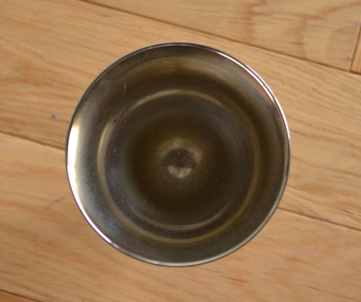 k-1068-z アンティークゴブレット(上から)