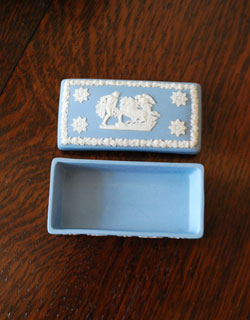 紺色のリングケース  ウエッジウッド （イギリス/アンティーク/ヴィンテージ） アンティークウエッジウッド WEDGWOOD ジャスパーリング