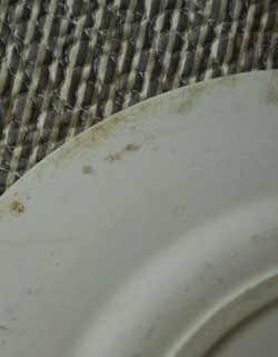 アンティーク 陶磁器の雑貨　アンティーク雑貨　クレイユ・エ・モントロー（Creil et Montereau）のアンティーク食器、ディッシュプレート（23cm）。（アンティークのため、多少の欠け・傷がある場合がありますが、使用上問題はありませんので、ご安心ください。(m-1044-z)