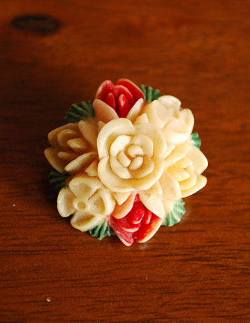 1940年代のアンティーク ブローチ（フラワー）(m-274-z)｜アンティーク雑貨