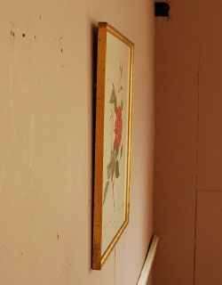1940年代のアンティーク 絵画（レッド）(m-422-z)｜アンティーク雑貨
