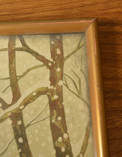 シンプルなアンティークゴールドのフレームです。(m-435-z) m-435-z アンティークのフレーム
