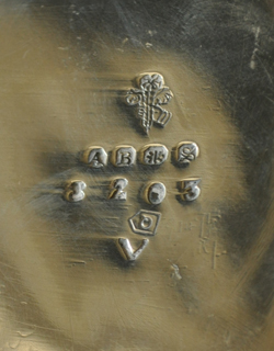 1940年代のアンティーク 銀メッキビスケットジャー(m-888-z