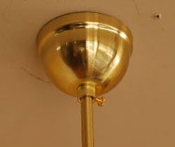 ペンダントライト　照明・ライティング　ビーズランプ　ミント＆アンバー（コード付き）。天井部分にはカバーが付いています。(gc-101)