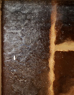 d-949-f アンティークスモールキャビネット(ホワイト)のガラス