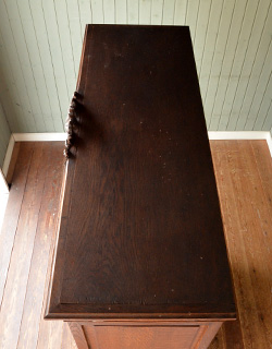 j-1002-f アンティークガラスキャビネットの天板