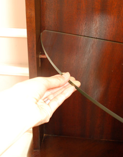 j-1004-f アンティークガラスキャビネットの棚板