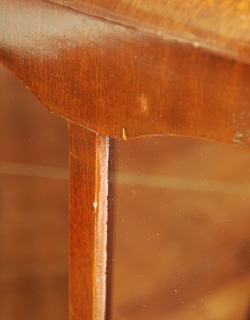 j-1004-f アンティークガラスキャビネットの欠け