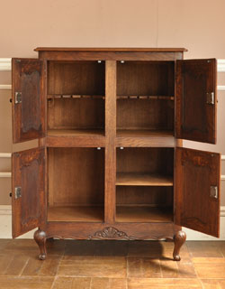 j-1012-f アンティークキャビネットの扉内