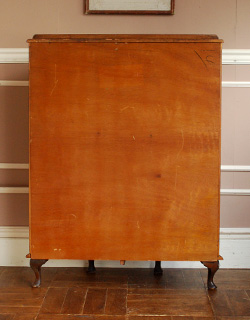 j-1014-f アンティークガラスキャビネットの後ろ