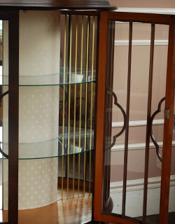 j-1014-f アンティークガラスキャビネットの背板