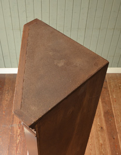 j-1088-f アンティークコーナーキャビネットの天板